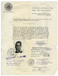 Sammy Davis, Jr. Twice-Signed Passport Issued in 1963 -- With Dozens of Stamps Documenting His Travels Throughout the 1960s